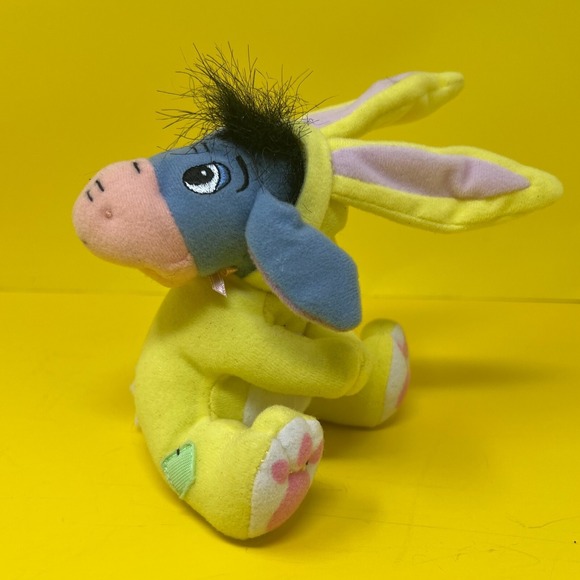 Fisher Price Plush Eeyore Bunny w/ Ears Hugger Plush Toy Stuffed Animal 2002 - Picture 4 of 16